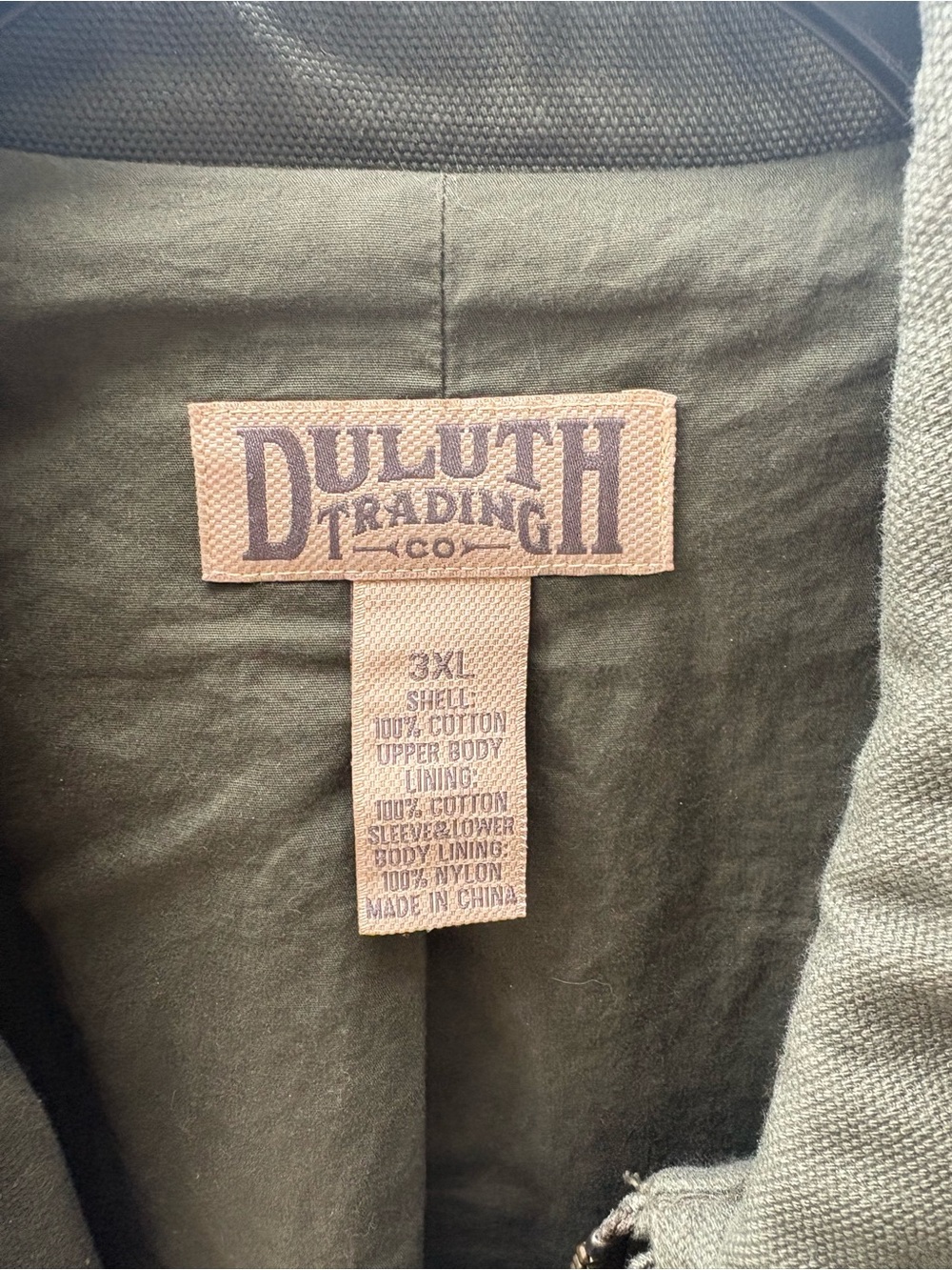 Duluth Trading Co Olive Field Jacket with Multiple Flap Pockets - Picture 2 of 2